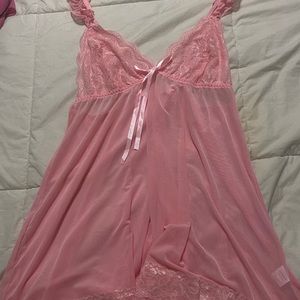 pink babydoll lingerie